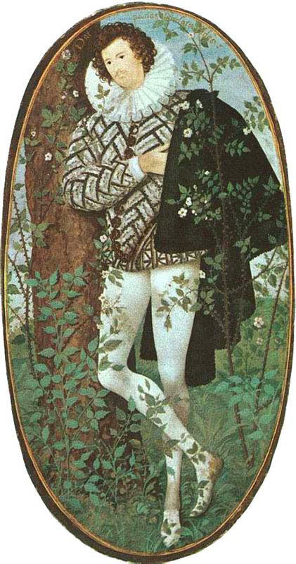 Man Leaning Against Tree